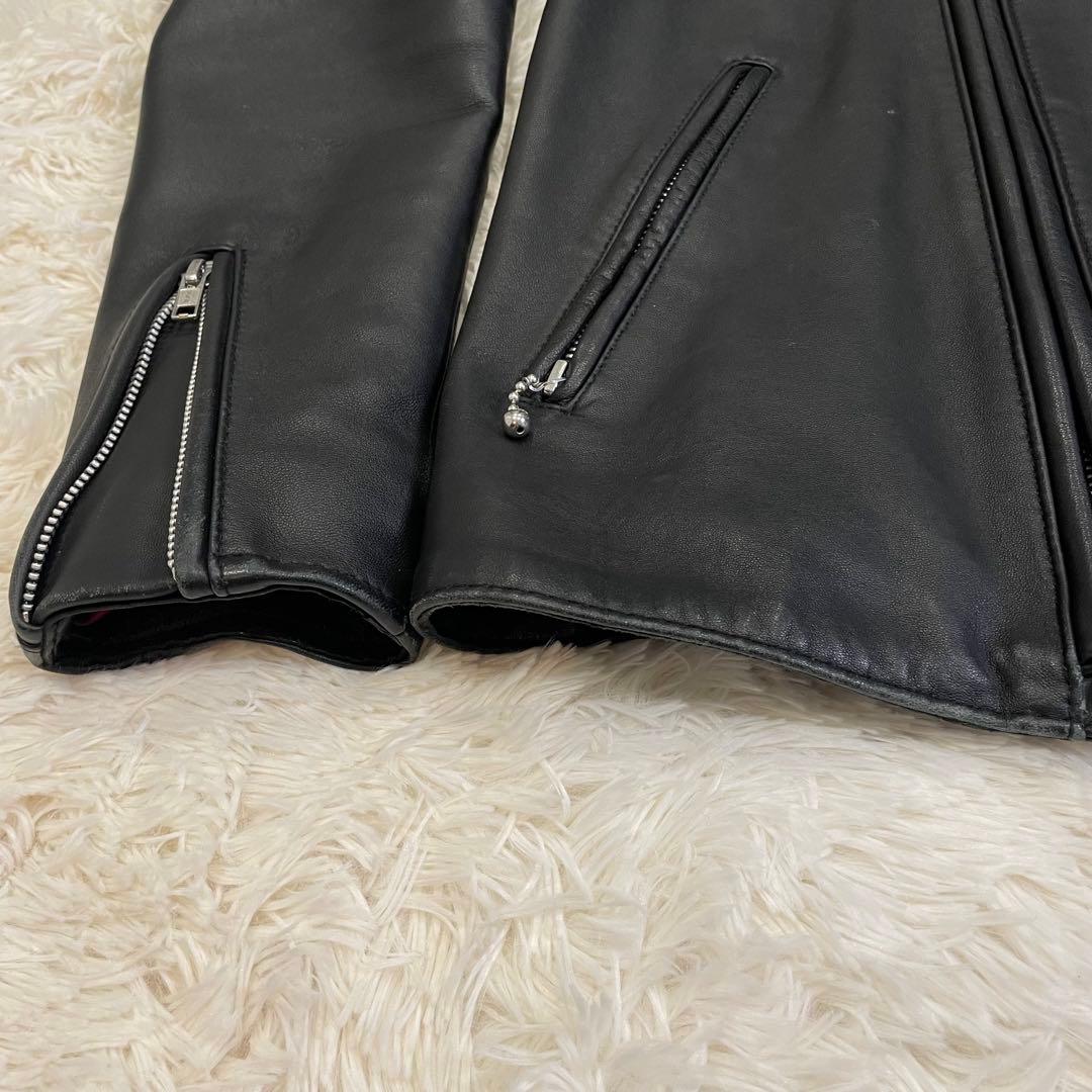 BUFFALO BOBS PUREGOLD ダブルライダース 羊革 ブラック