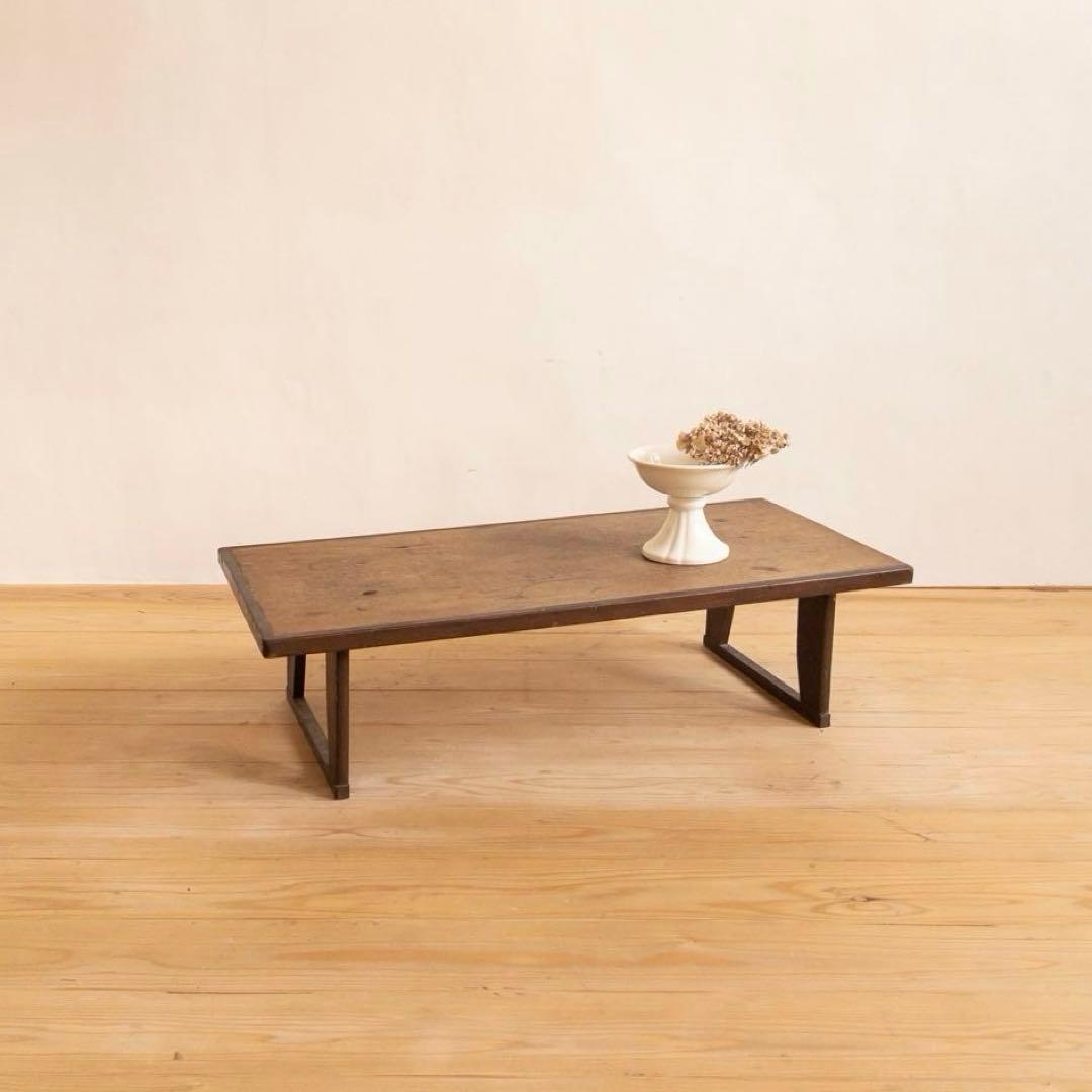 木製　テーブル　座卓　小ぶり　折りたたみ　古道具　古家具　ビンテージ