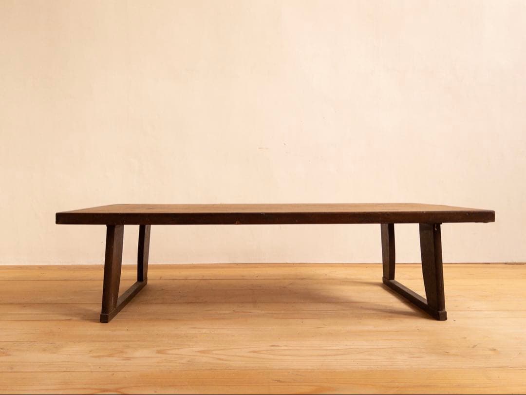 木製　テーブル　座卓　小ぶり　折りたたみ　古道具　古家具　ビンテージ