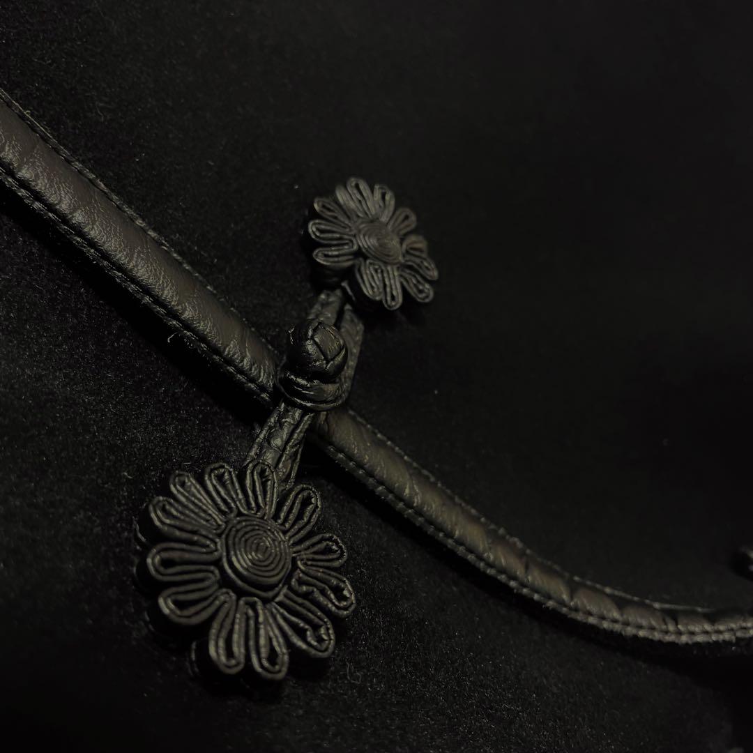 希少　ヴィヴィアンタム アンゴラ混チャイナジャケット 黒 ショートコート