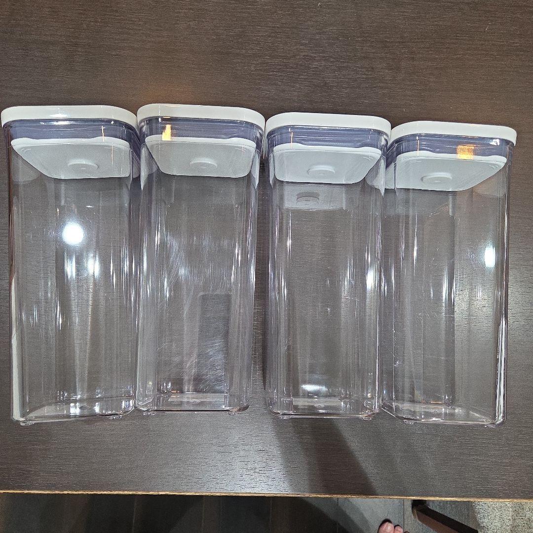 OXO ポップコンテナ スモールスクエア ミディアム 1.6L 4個セット