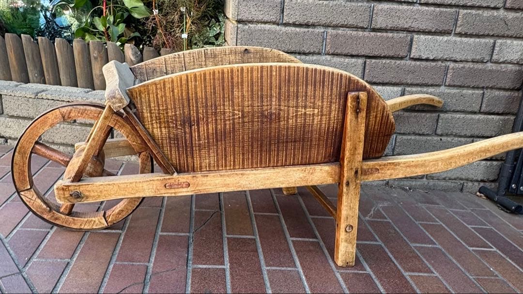 フラワーカート　ワゴン　リヤカー　アンティーク　ヴィンテージ