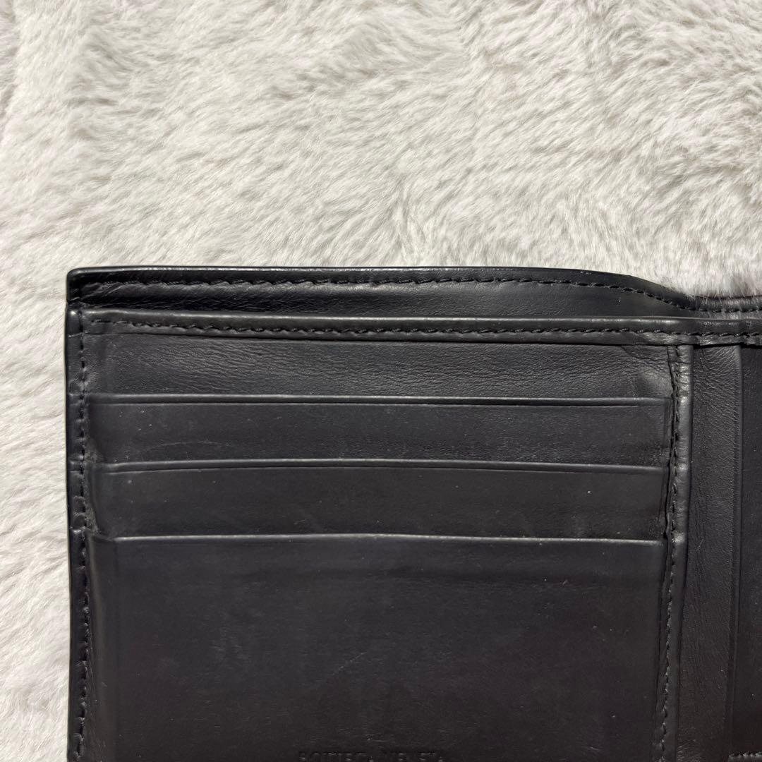 【1/30まで値下げ】Bottega Veneta 黒 二つ折り財布