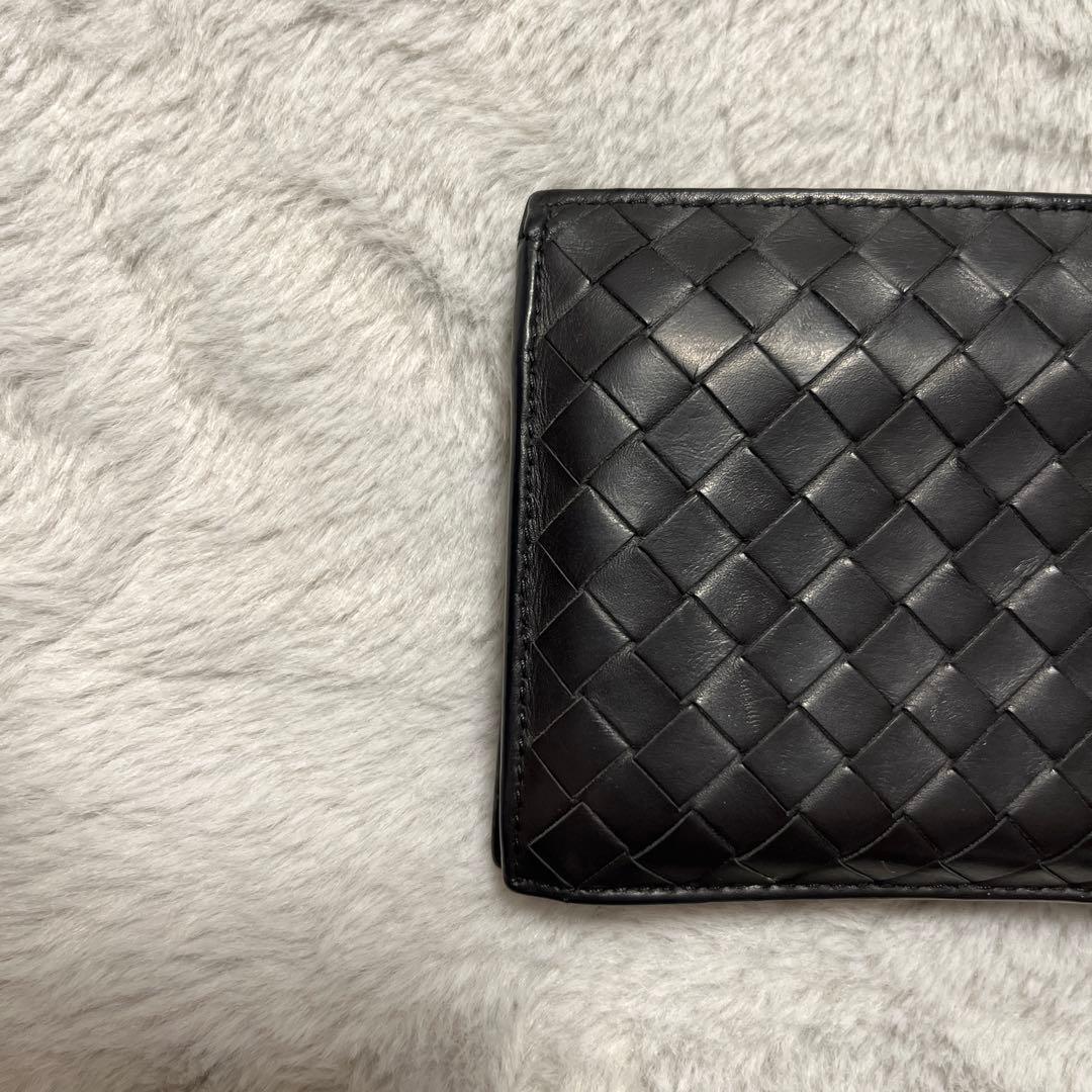 【1/30まで値下げ】Bottega Veneta 黒 二つ折り財布