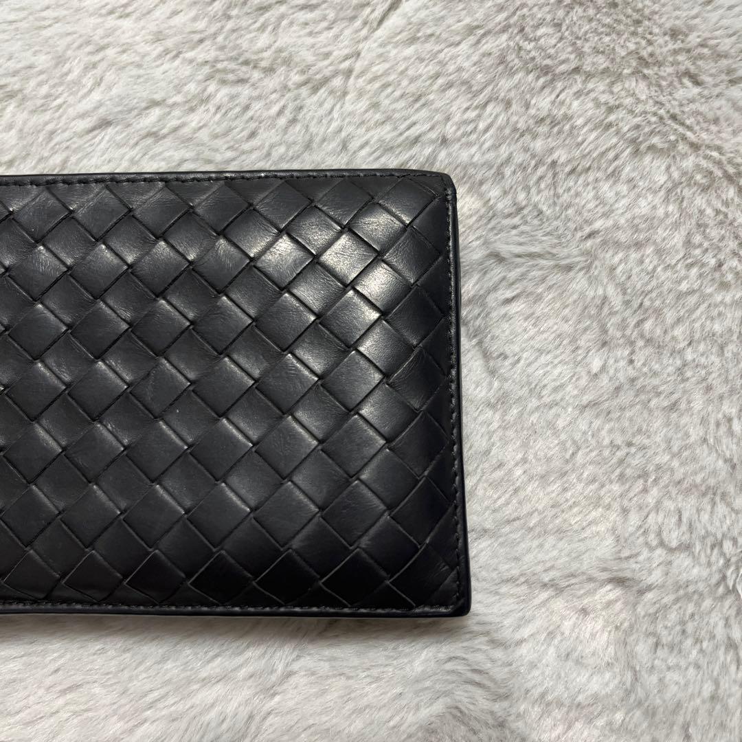 【1/30まで値下げ】Bottega Veneta 黒 二つ折り財布