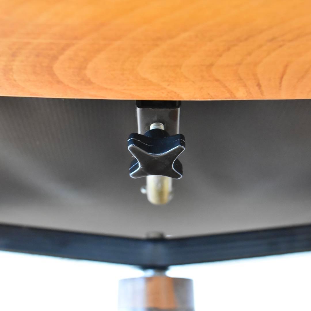 リクライニングチェア　チーク材　本革