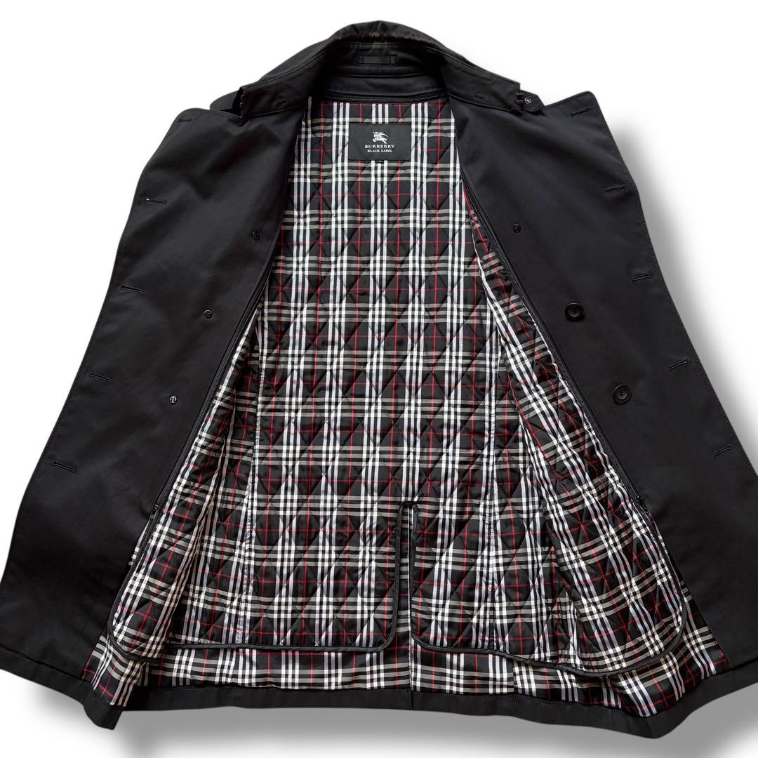 LL バーバリーブラックレーベル トレンチコート キルティング ライナー ベルト