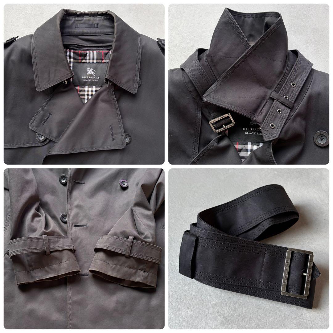 LL バーバリーブラックレーベル トレンチコート キルティング ライナー ベルト