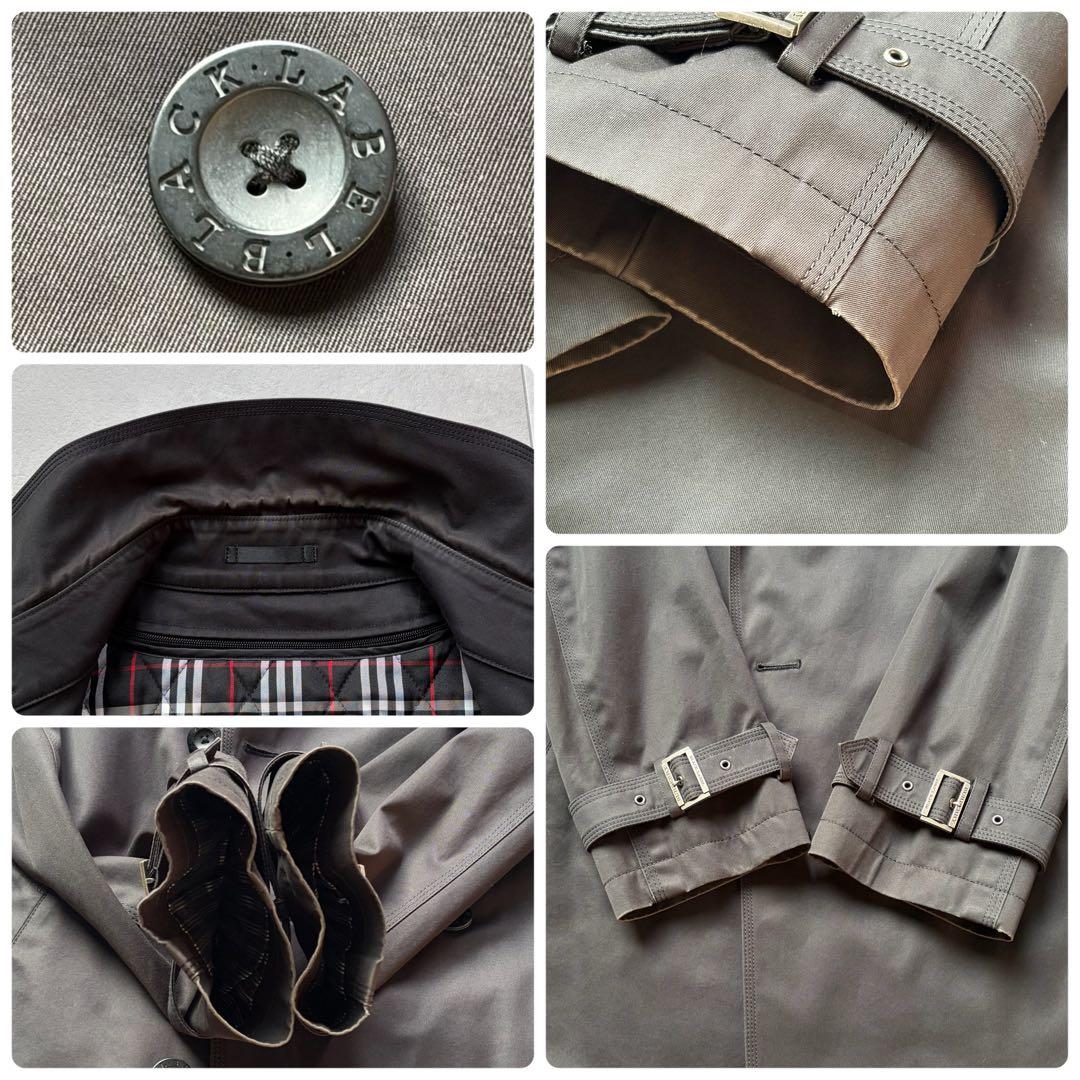 LL バーバリーブラックレーベル トレンチコート キルティング ライナー ベルト