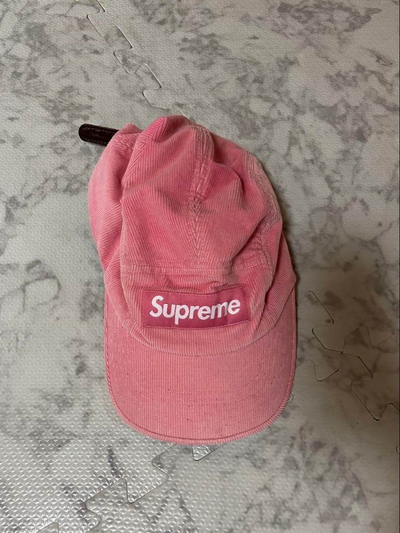 supreme ピンクキャップ