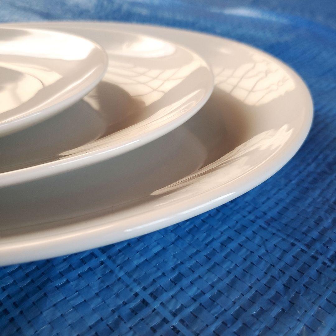 白色無地オーバル皿セット（大中小セット販売）