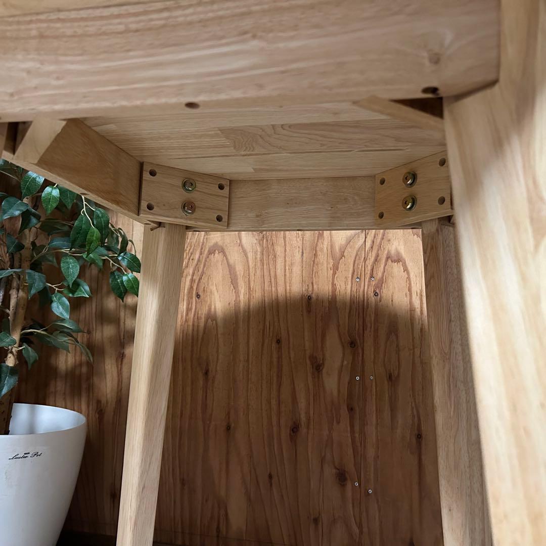 都内23区送料無料❗️ 円形ダイニングテーブル　スツール　３点セット✨