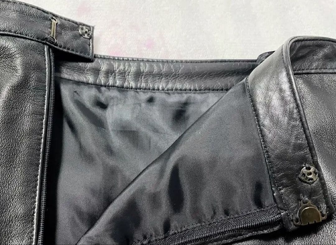 【希少】JeanPaul GAULTIER femme レザースカート 極美品