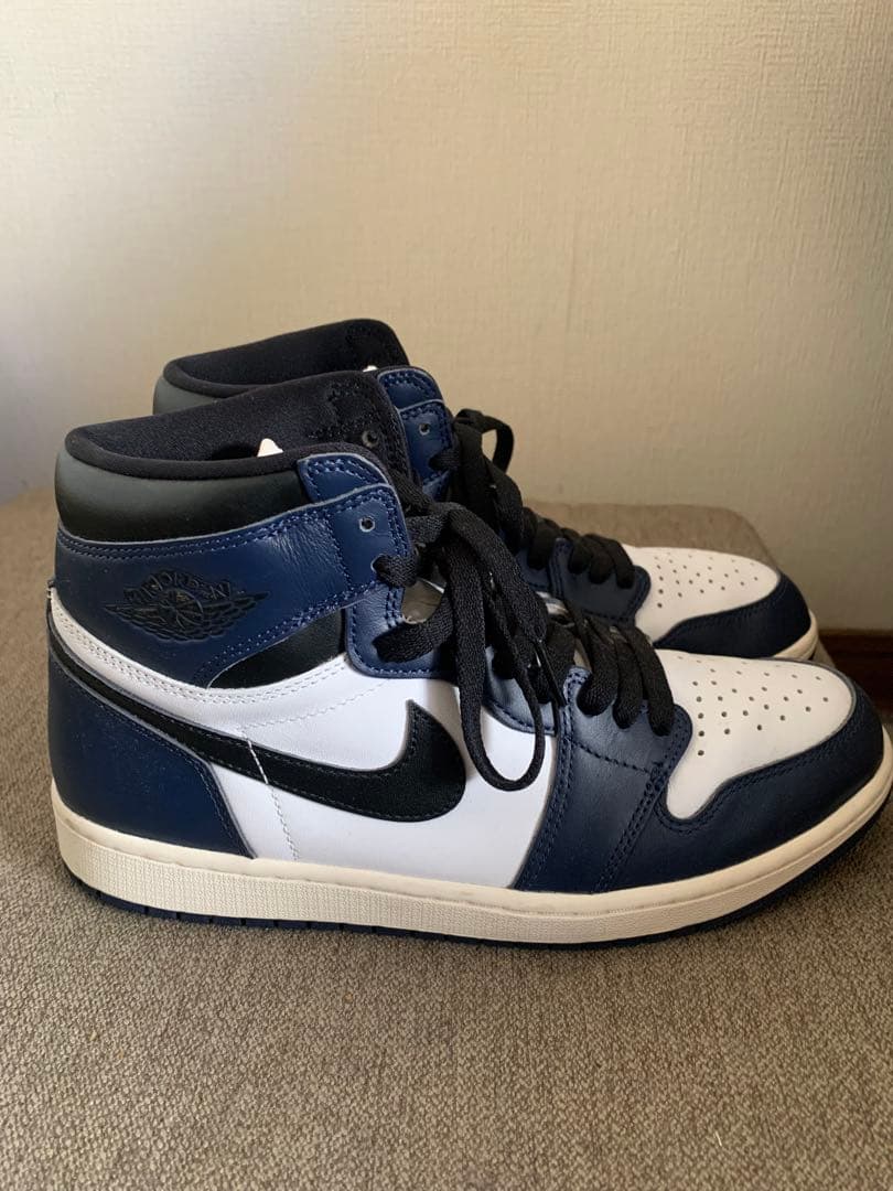 Nike Air Jordan 1 og ネイビー/ホワイト