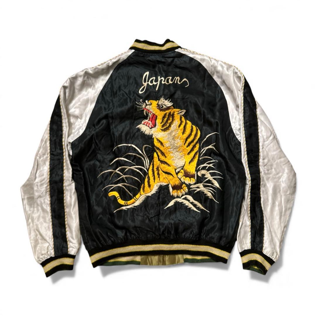 テーラー東洋　Tiger×japan map スカジャン　リバーシブル　M