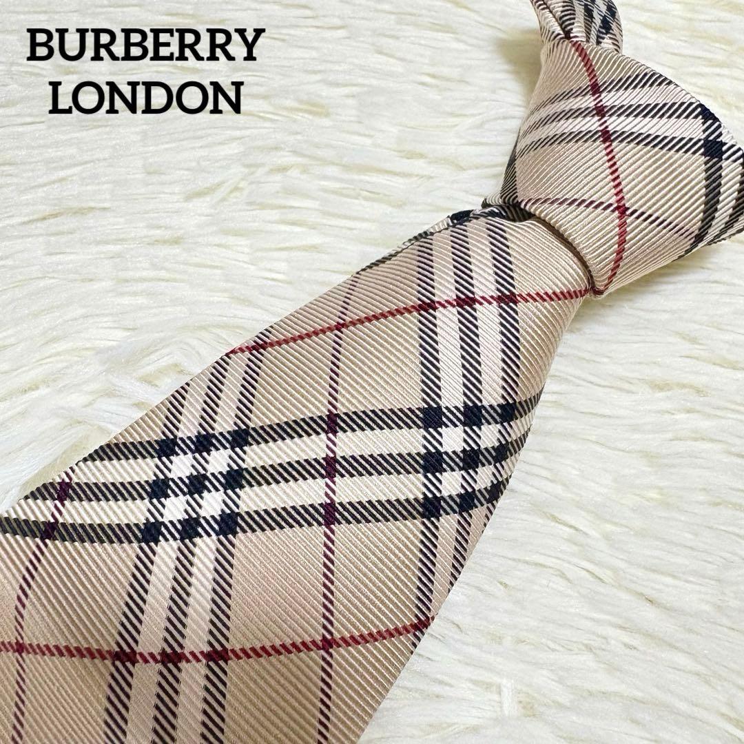 未使用 BURBERRY LONDON バーバリー ネクタイ ノバチェック