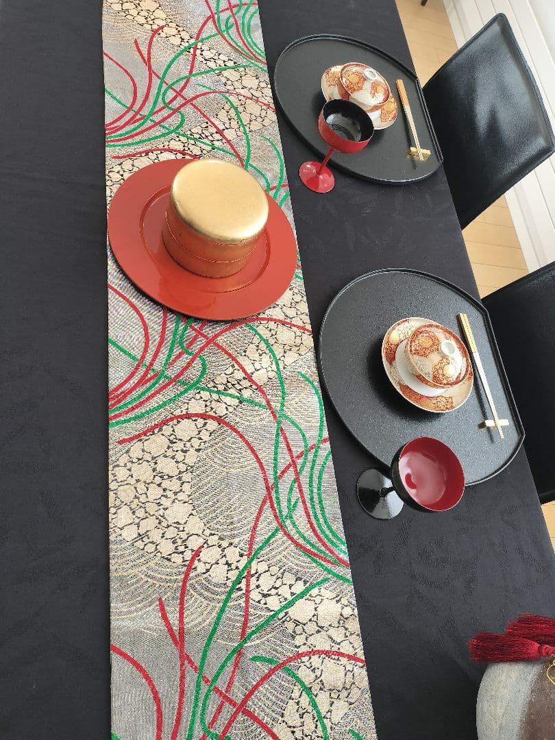 A960★逸品‼️全通帯‼️ひな祭り‼️テーブルランナー2m15cm