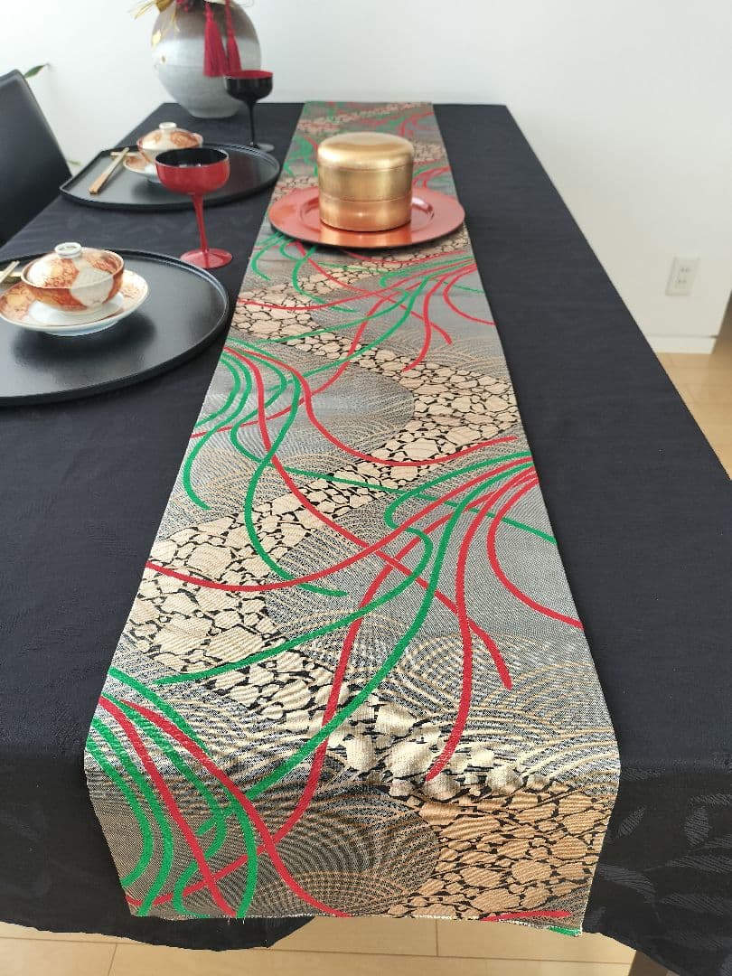 A960★逸品‼️全通帯‼️ひな祭り‼️テーブルランナー2m15cm