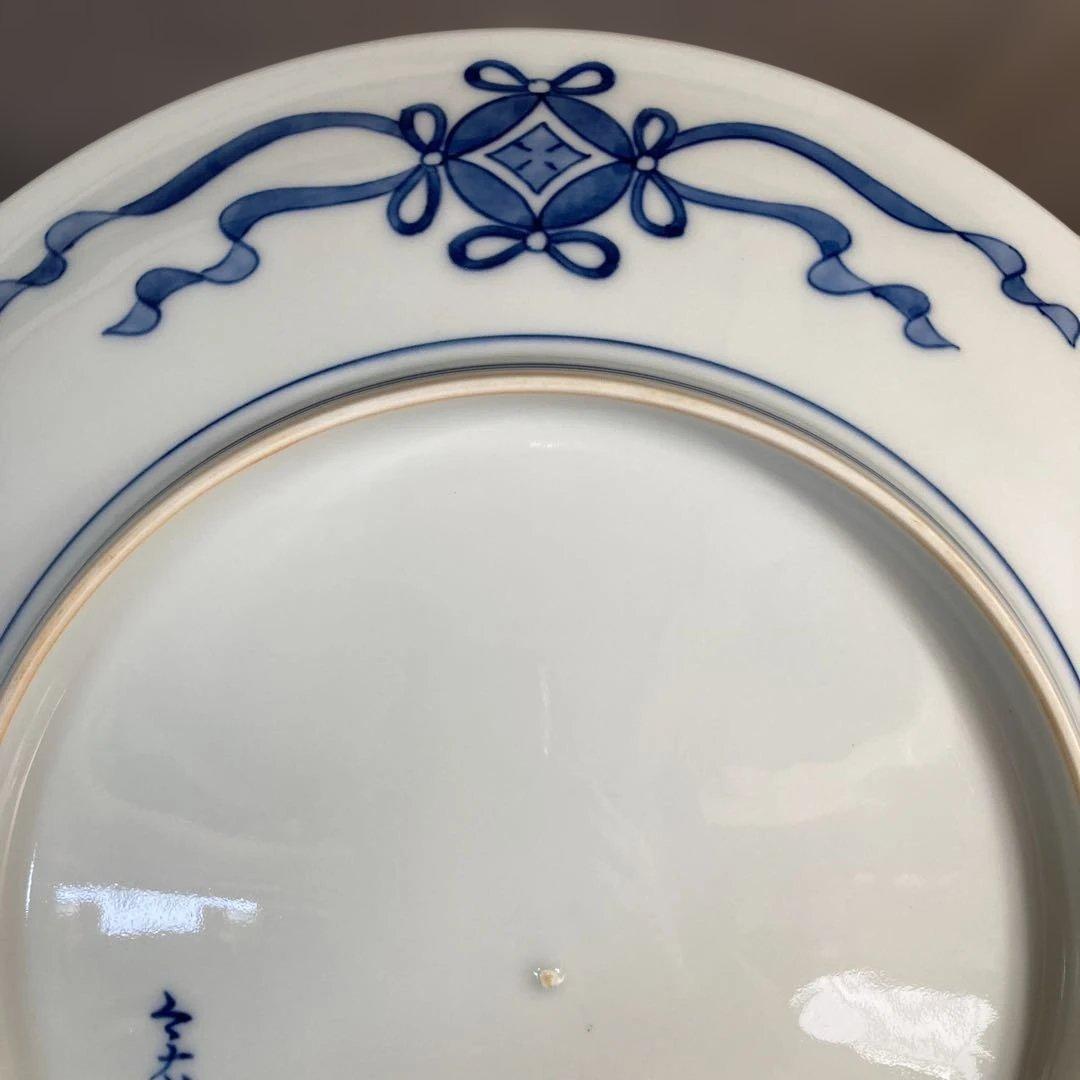 【今右衛門】色鍋島の伝統　日本名窯　人間国宝　十三代今泉今右衛門作　錦橘絵　大皿