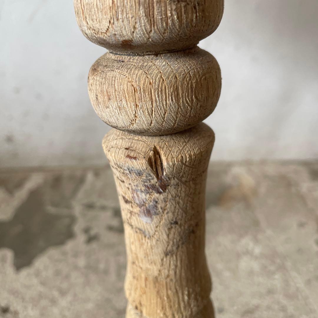 ビンテージ　ラウンドサイドテーブル コーヒーテーブル　剥離