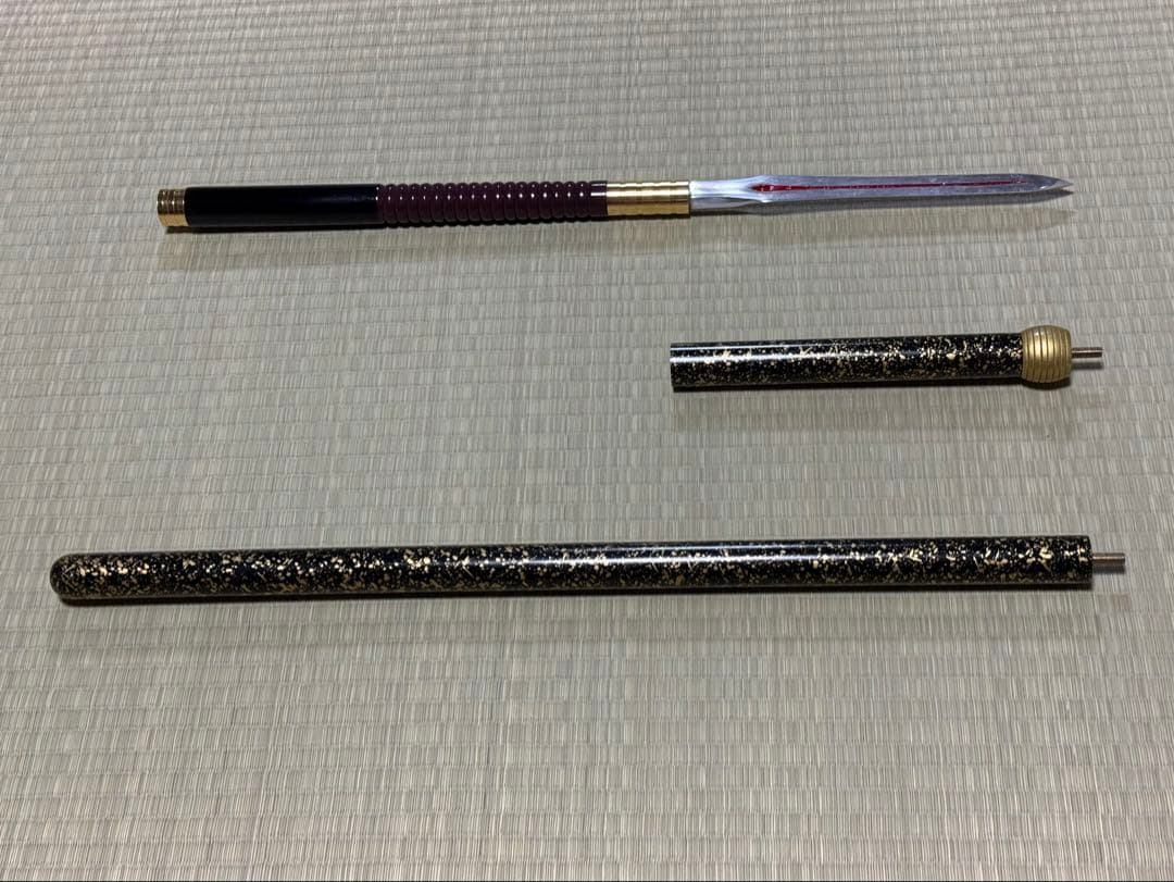 槍　やり　3本継　模造刀　模擬刀　美術刀　舞踊　大衆演劇　芝居