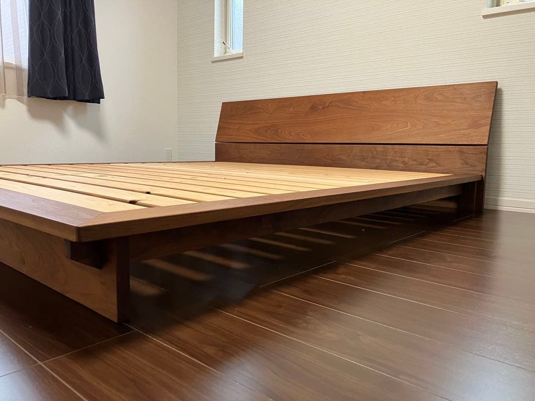 MASTERWAL モアレス ベッド キング WN（ウォールナット）