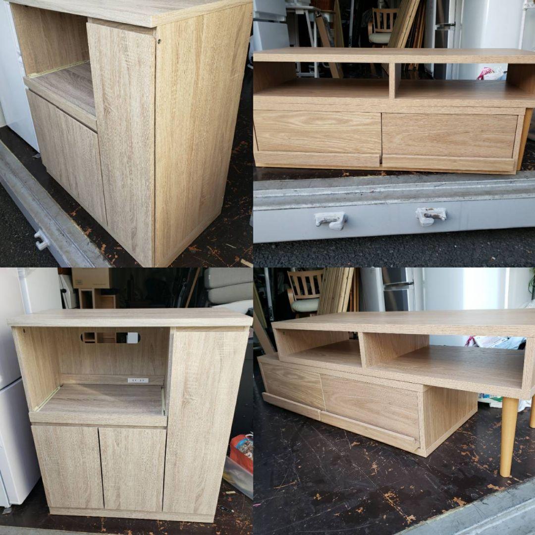 地域限定販売　北欧風　LOWYA　お洒落なレンジボード＆テレビボード