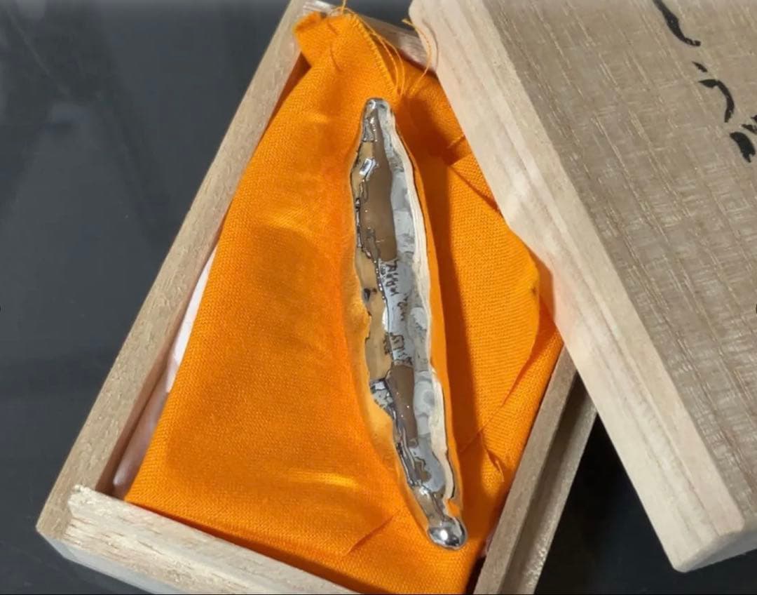 【新品未使用】プチ贅沢な「とうがらし箸置き」純銀 Model No.③