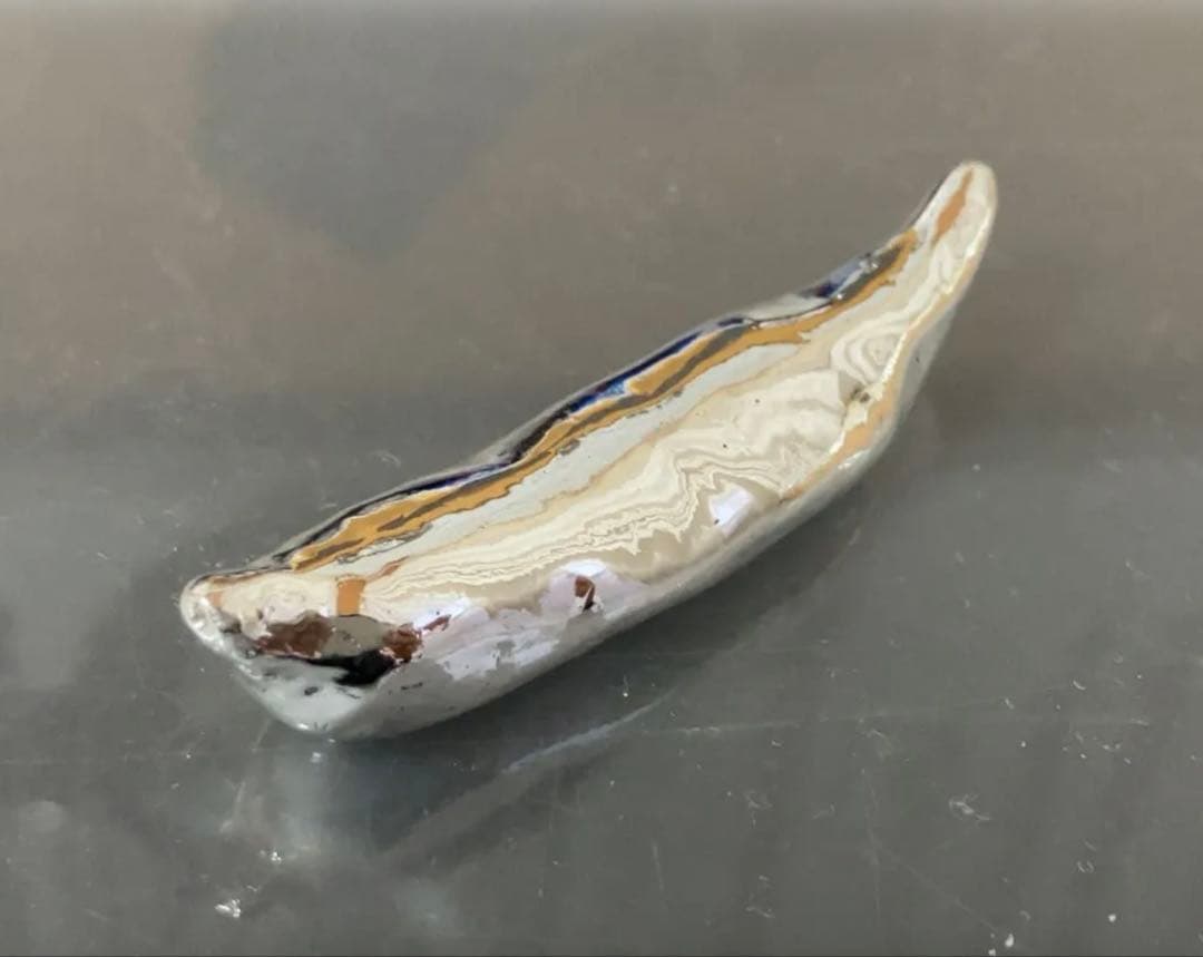 【新品未使用】プチ贅沢な「とうがらし箸置き」純銀 Model No.③