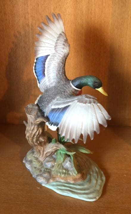 磁器動物　フィギュア　瀬戸ノベルティ　鴨　レノックス