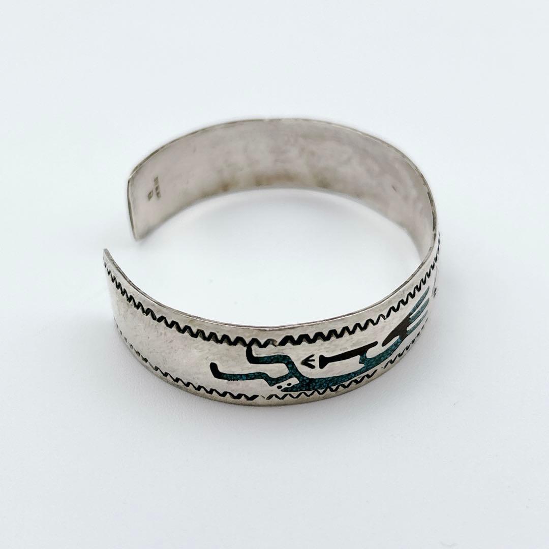 ナバホ族 インディアン バングル ココペリ ブレスレット スターリング