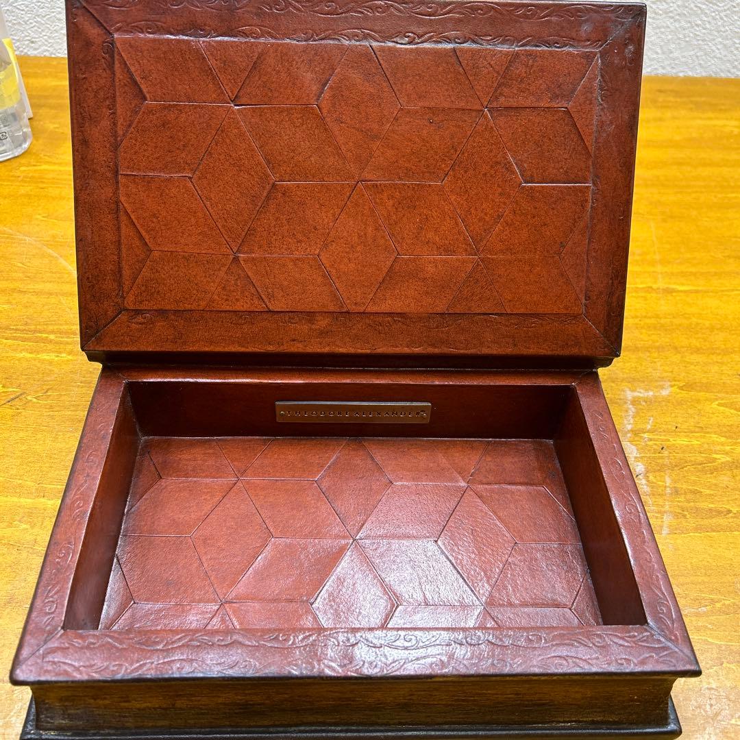 4387【美品】THEODORE ALEXANDER ブックケース 小物入れ