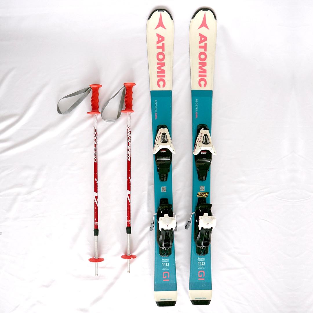 ATOMIC アトミック REDSTER GIRL 110 スキーポールセット