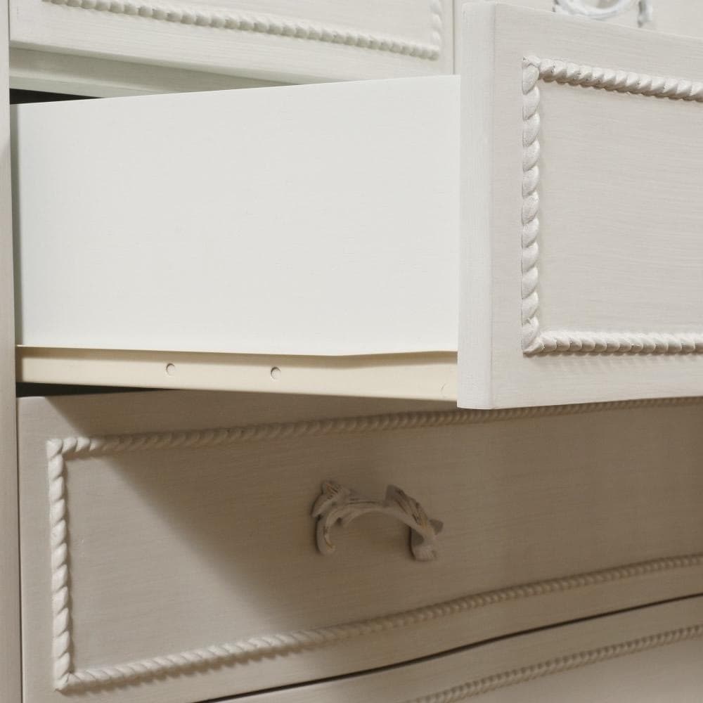 フォロー割【新品】ハンプトンシリーズ　猫脚　アンティークホワイト　チェスト