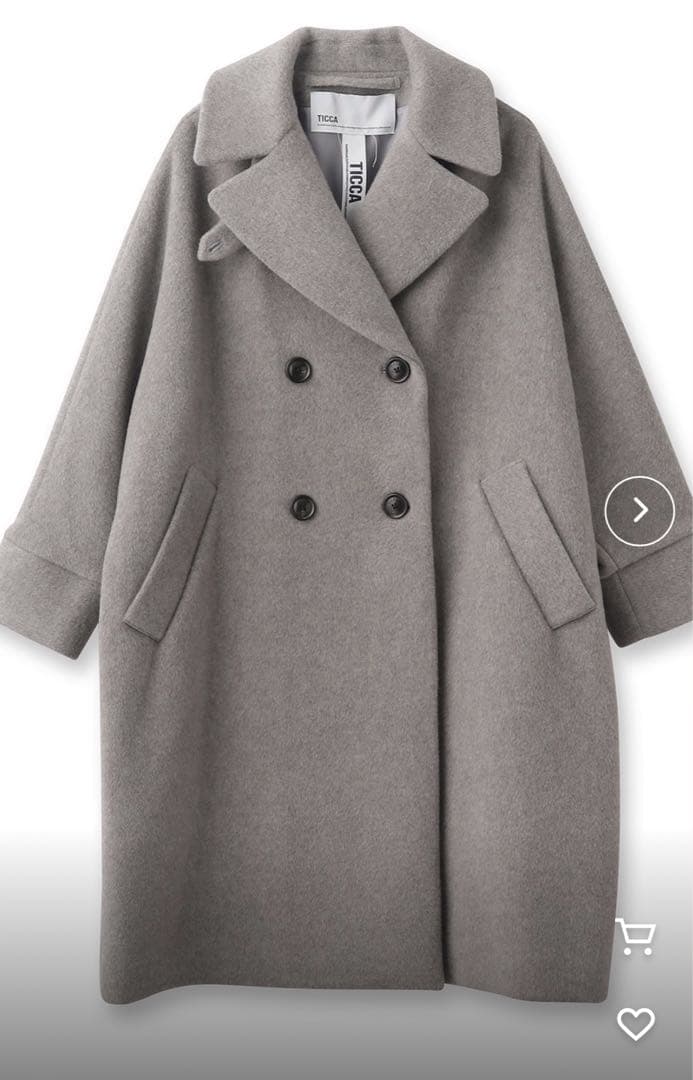 《お値下げいたしました》TICCA ティッカテントコート　グレー