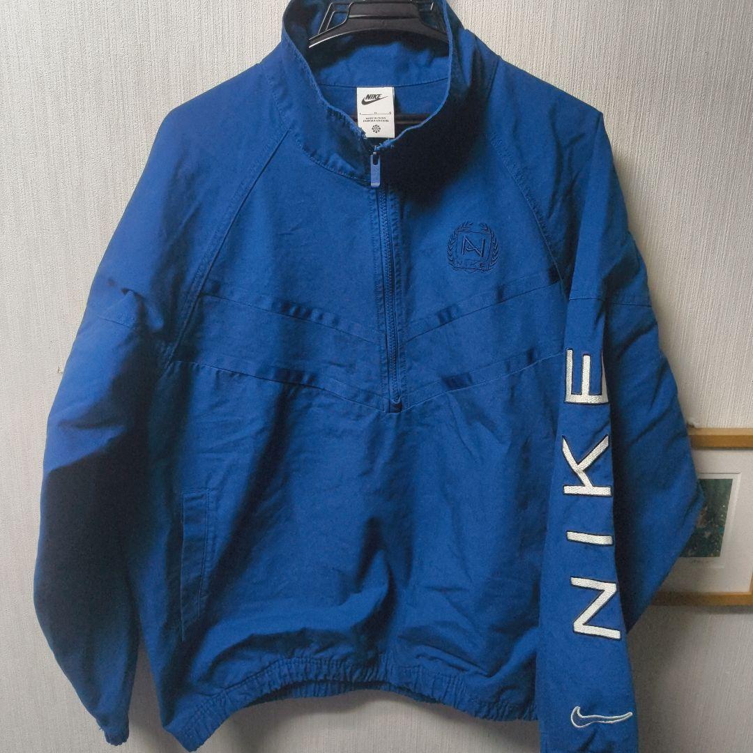 Nike ハーフジップジャケット L 青