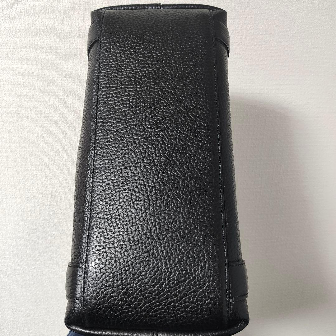ペッレモルビダ　ミニトート　ブラック×ブルー　美品