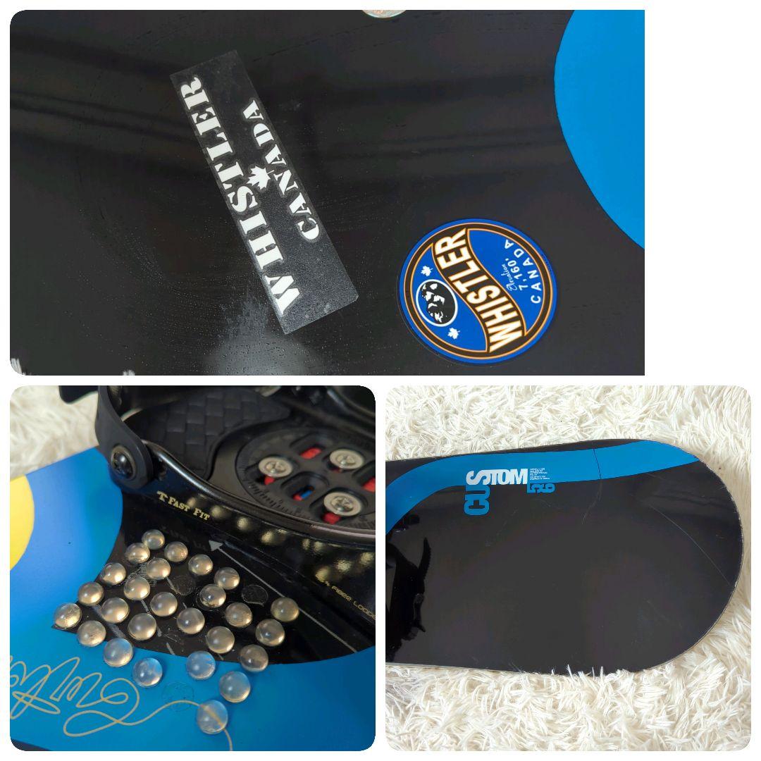 バートン カスタム スノーボード サロモン ビンディングセット 156cm