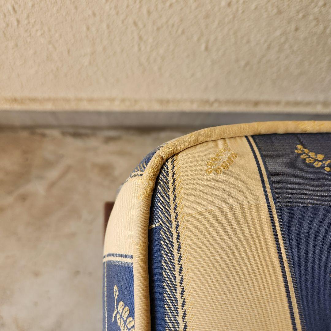 Vintage 猫脚　オットマン スツール 木製　ファブリック アンティーク