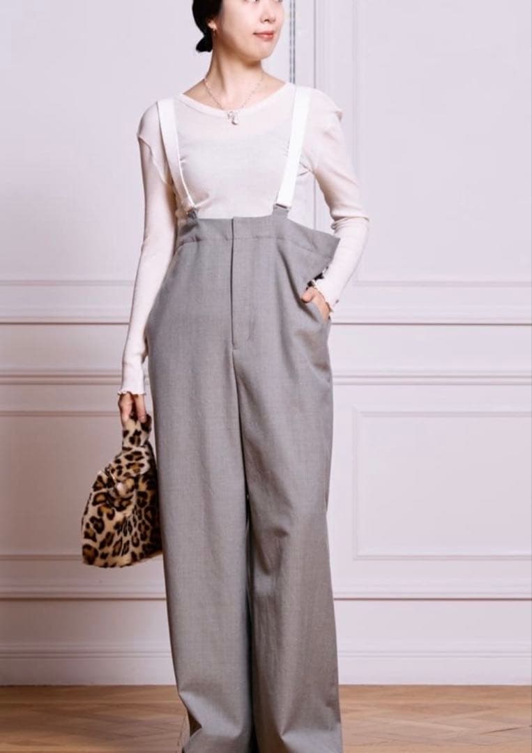 IENA LA BOUCLE ウールサージオーバーパンツ