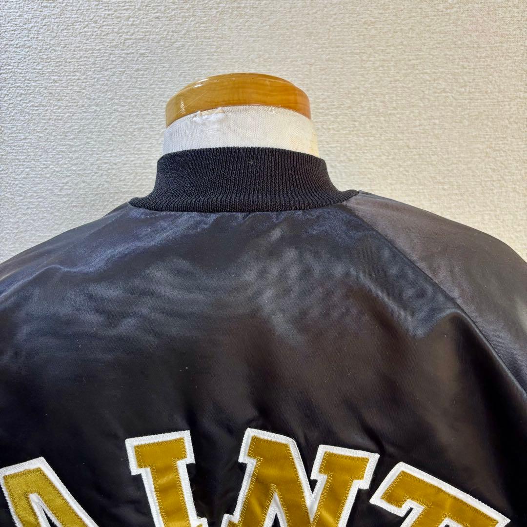希少 90s USA製 チョークライン スタジャン XL セインツ ブラック 黒