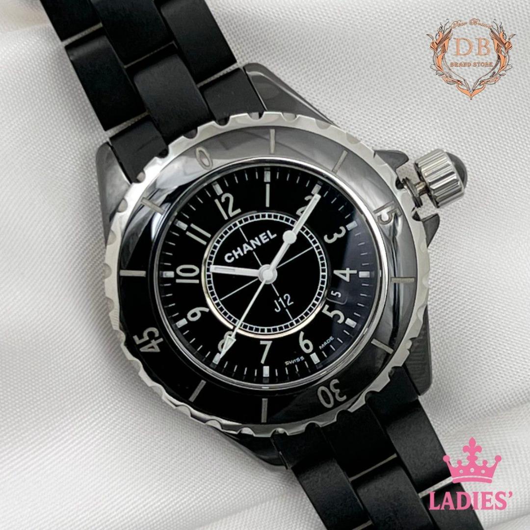 【新品電池交換】 シャネル J12 ブラック セラミック ブラック ボーイズ
