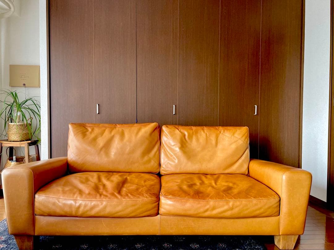 【引取り値引き対応】アクメファニチャー3Pフレスノソファ acme レザー 本革