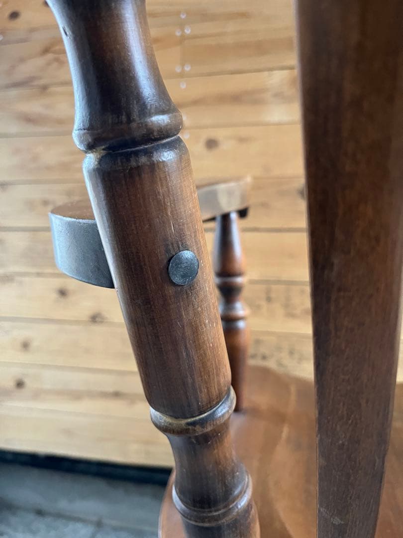 木製ロッキングチェア アンティーク 装飾付き