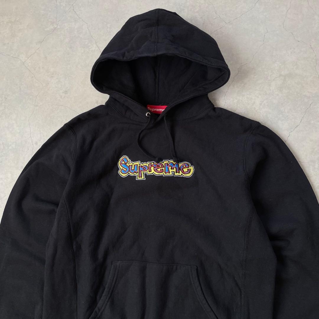 Supreme シュプリーム パーカー Gonz Logo 黒