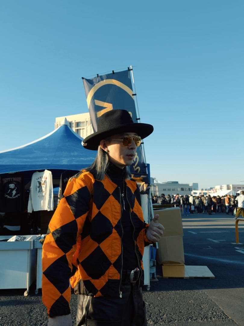 Lサイズ　ダイヤ柄50's復刻USAF G1ラインクルーマンジャケット