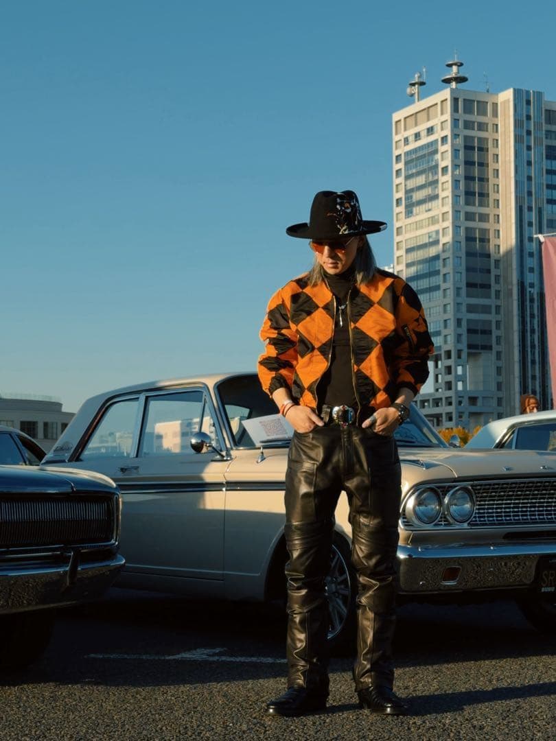 Lサイズ　ダイヤ柄50's復刻USAF G1ラインクルーマンジャケット