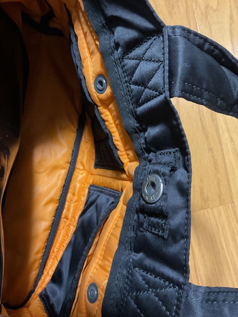 【美品/タンカー】ポーター　横長トート　ブラック　多収納　ナイロン