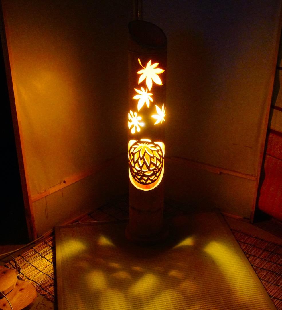 竹ランプ　〜〜紅葉狩〜〜　竹灯籠　竹灯り　癒し