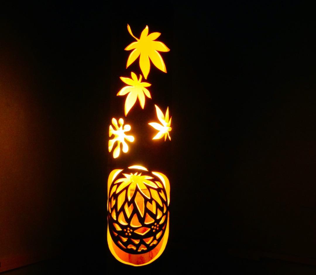 竹ランプ　〜〜紅葉狩〜〜　竹灯籠　竹灯り　癒し